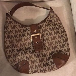Michael Kors monogram hobo handbag